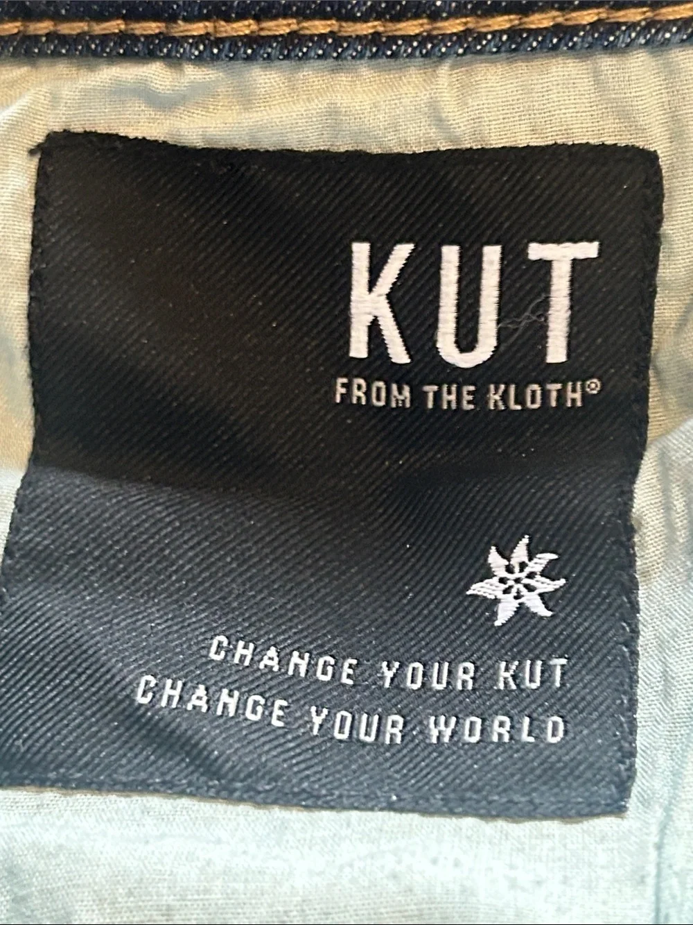 Kut from the Kloth Mid-Rise Dark Blue Gidget Fray Denim Shorts